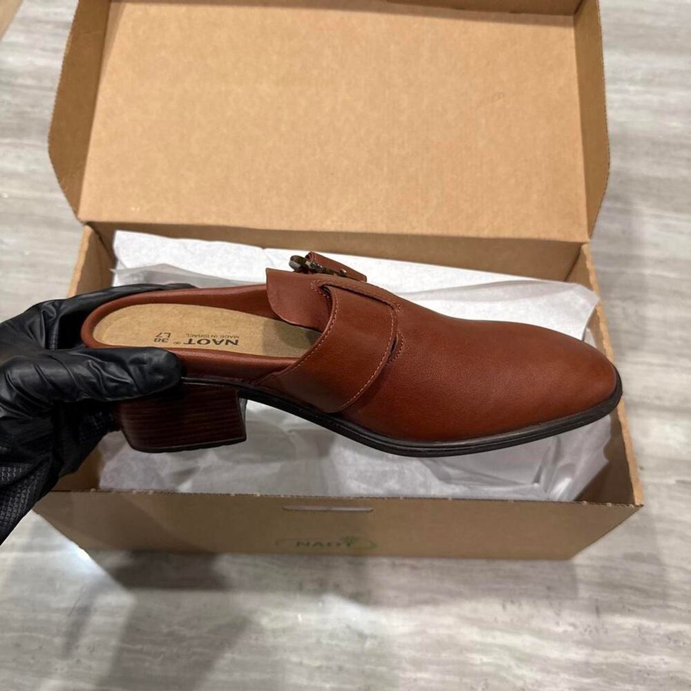 Naot choice mule brown footwear